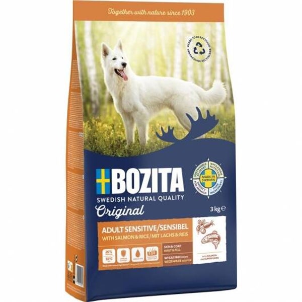 Bozita Original Adult Sensitive Skin & Coat 3 kg