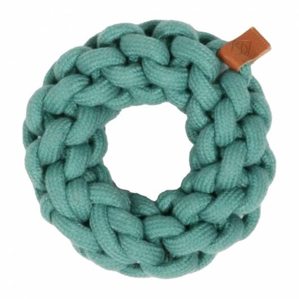 D&D Baumwollring Ben - blau 13 x 13 x 4,5cm