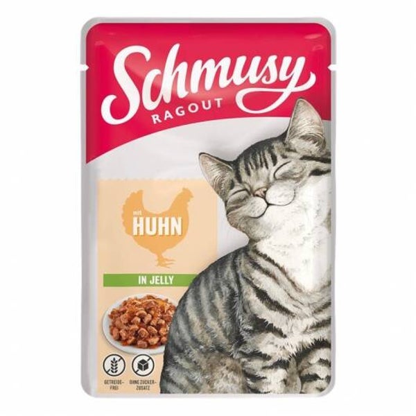 Schmusy Ragout mit Huhn in Jelly 22x a 100g