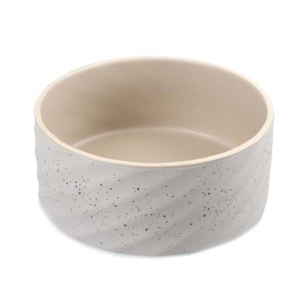 Duvoplus Keramiknapf Stone Wavy Dune 800ml - 16x16x6cm