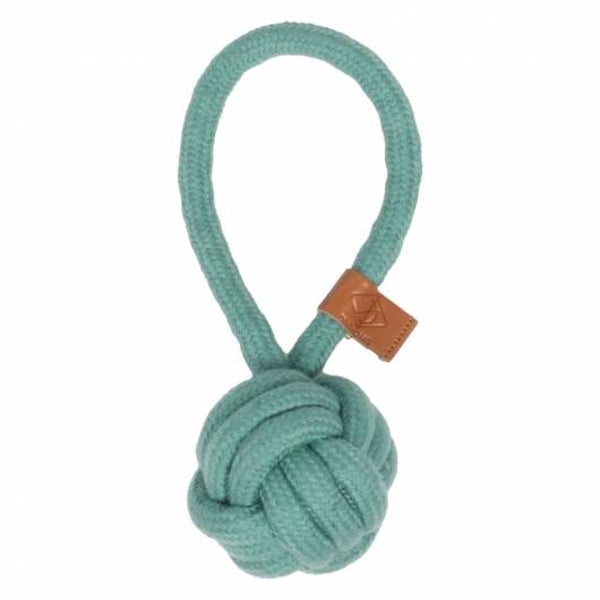 D&D Knotenball mit Schlaufe Harper - blau 18,5 x 6cm