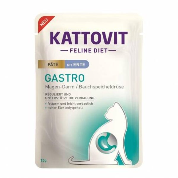 Kattovit Kattovit PB Feline Gastro Paté mit Ente 85g