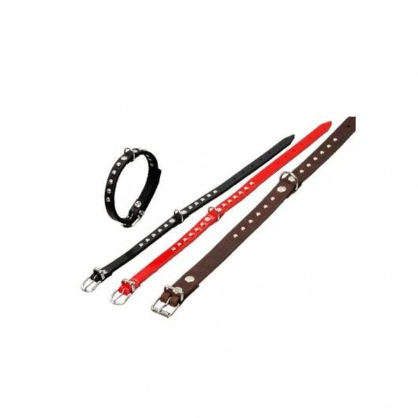 Karlie RONDO Halsband mit Ziernieten - Braun