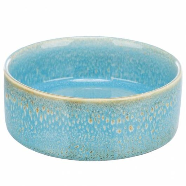 Trixie Keramiknapf mit Musterung - blau 0,4 l/ø 13 cm