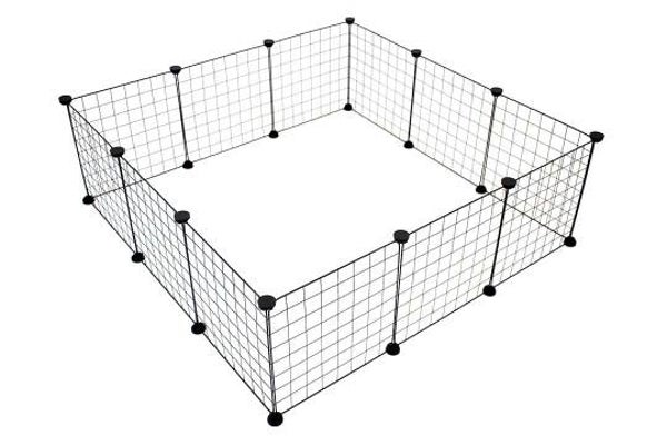 Duvoplus modulares Kleintiergehege - schwarz