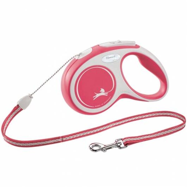 FLEXI Rollleine New COMFORT Seil - 5m, bis 12kg rot