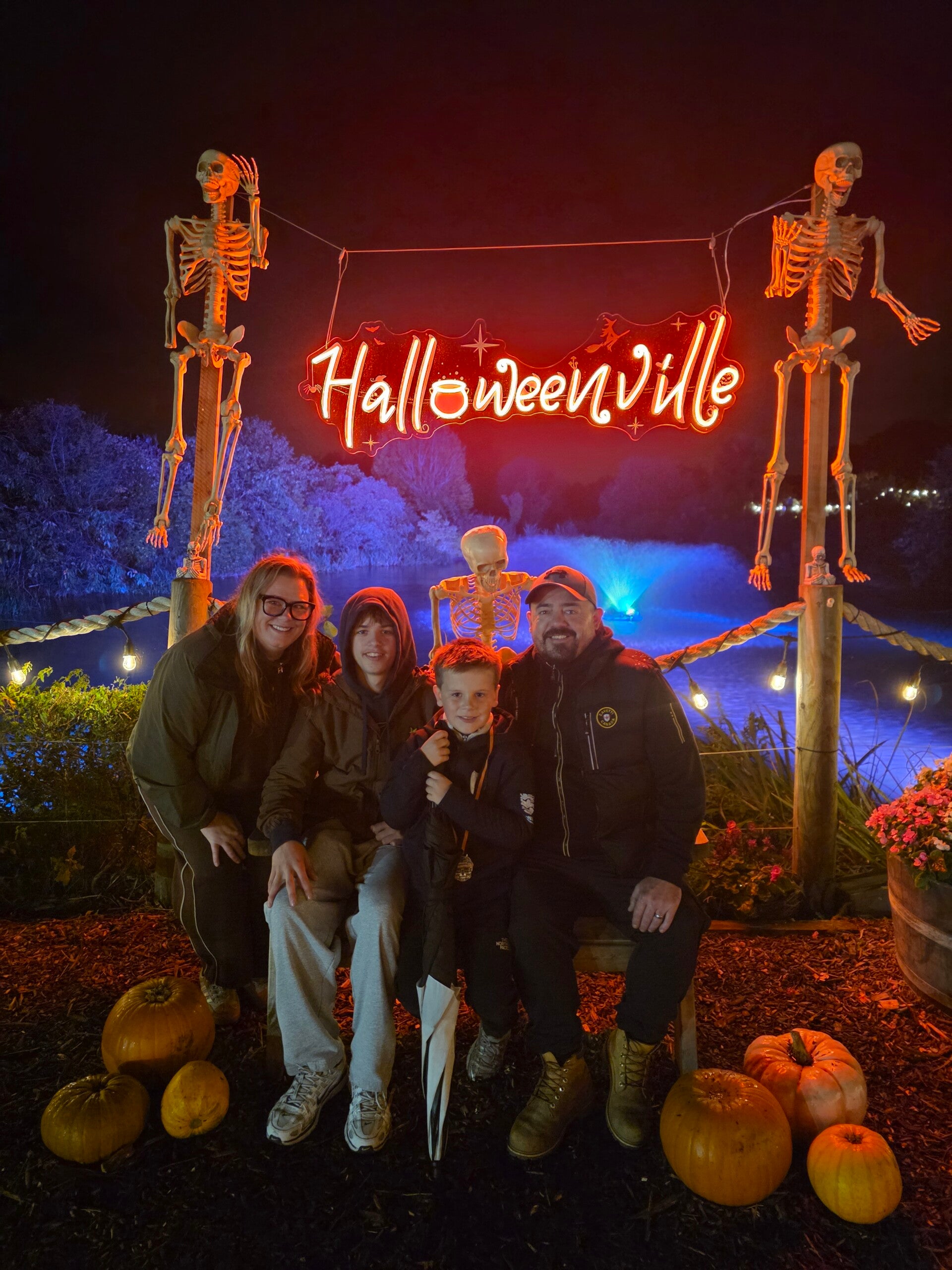 Halloweenville, Partridge Lakes, Halloween Light Trail,