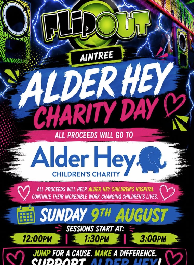 Flip Out Aintree Alder Hey Charity Day 