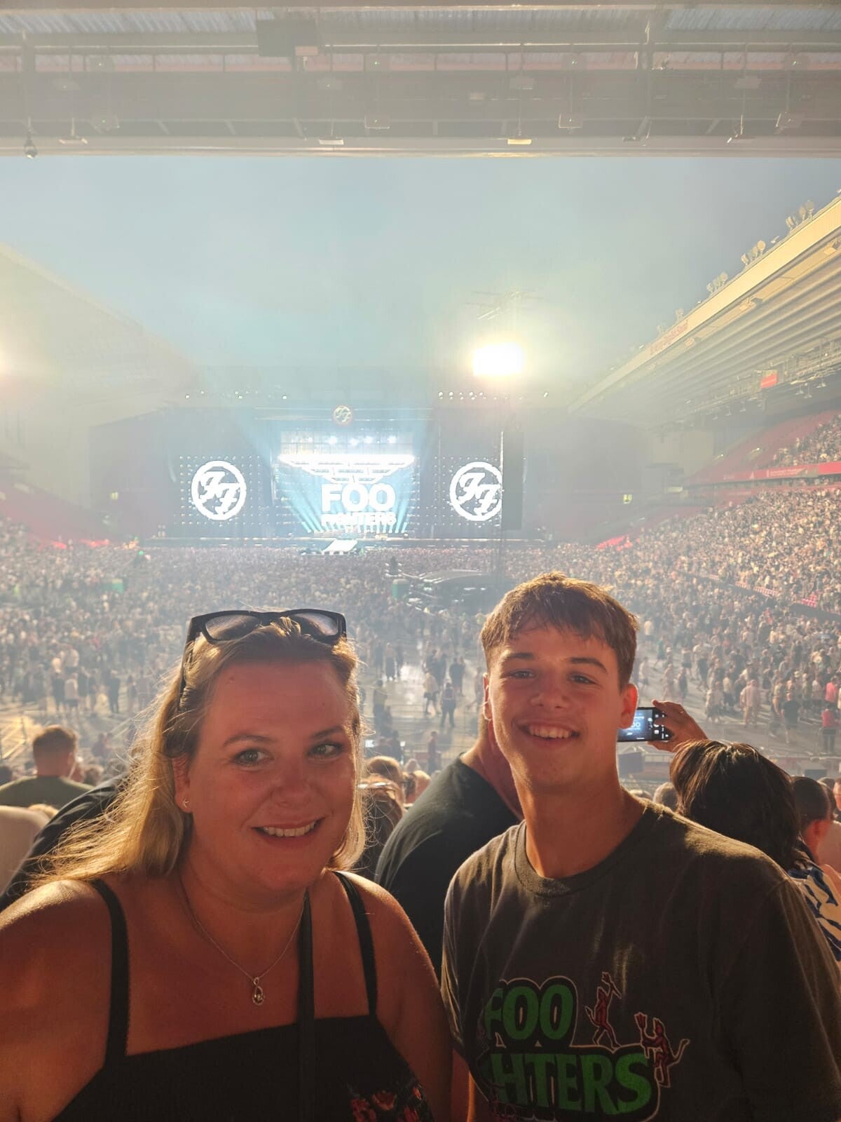The Cookes at Foo Fighters, Anfield, Liverpool