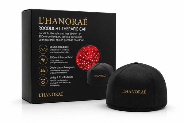 L'HANORAÉ roodlicht therapie haargroei cap voor mannen en vrouwen