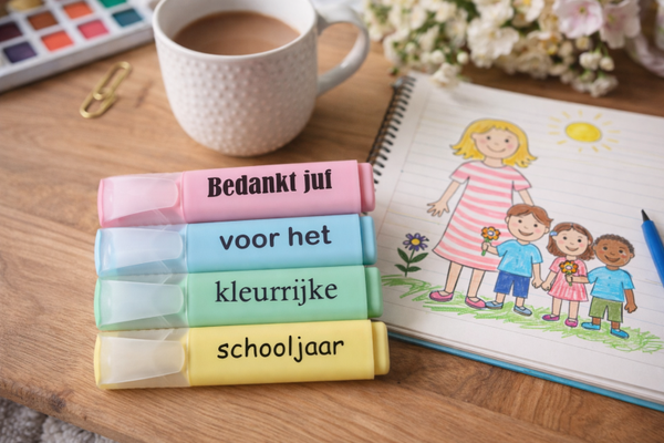 Markeerstiften | Bedankt juf - meester