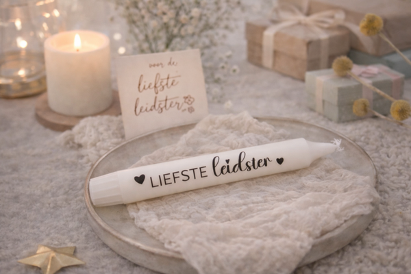 Kaarsen | Kaars met tekst ( 1 Stuk )