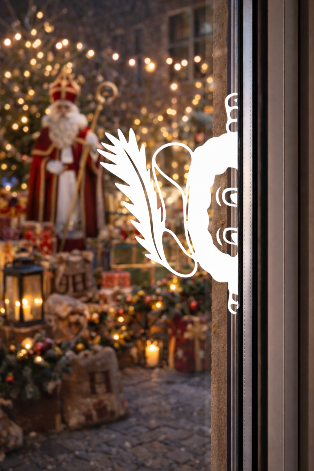 Sinterklaas | Raamsticker Gluurpiet