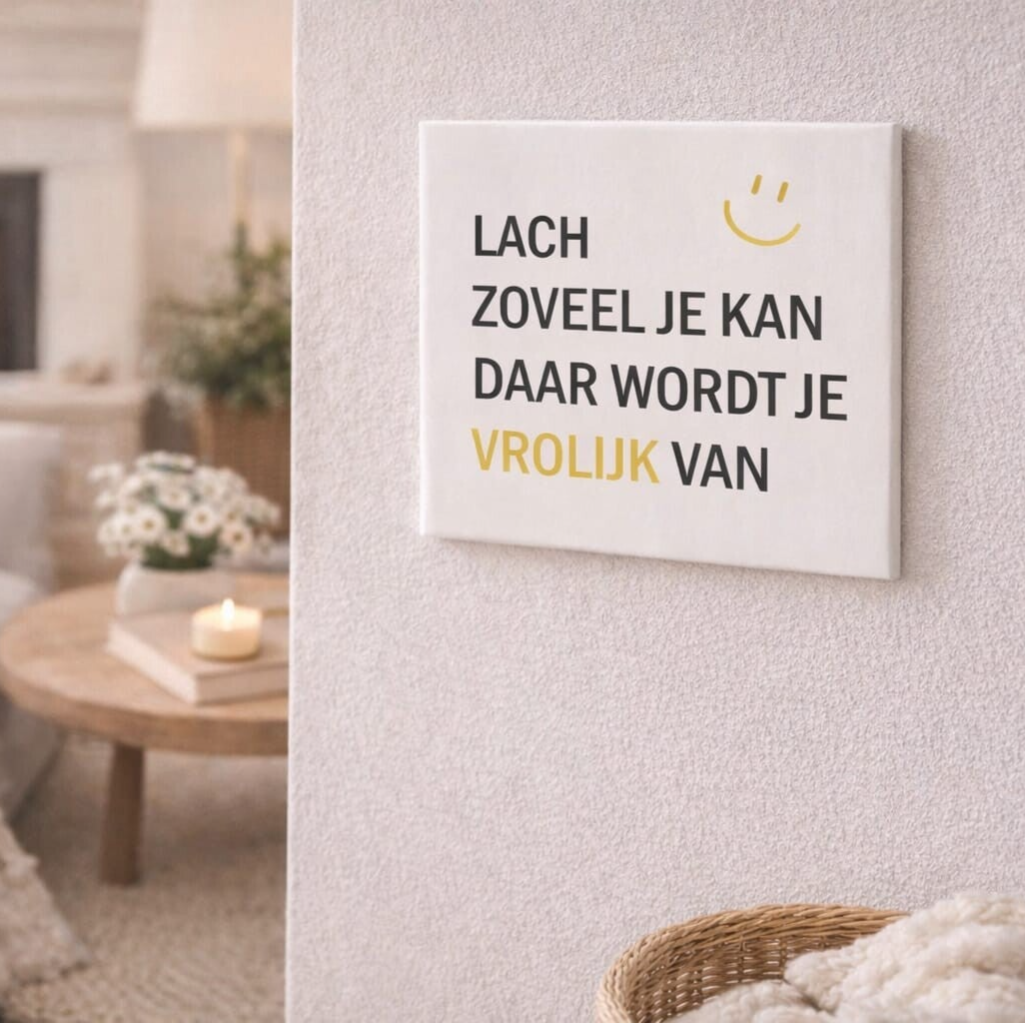 Tegeltje | Lach zoveel je kan