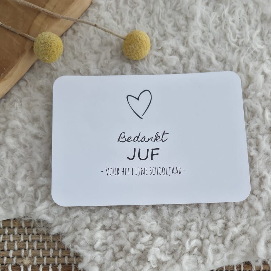 Kaartje | juf