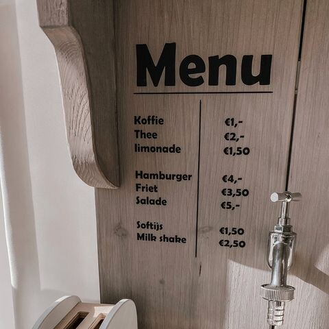 Keukentje | menu sticker