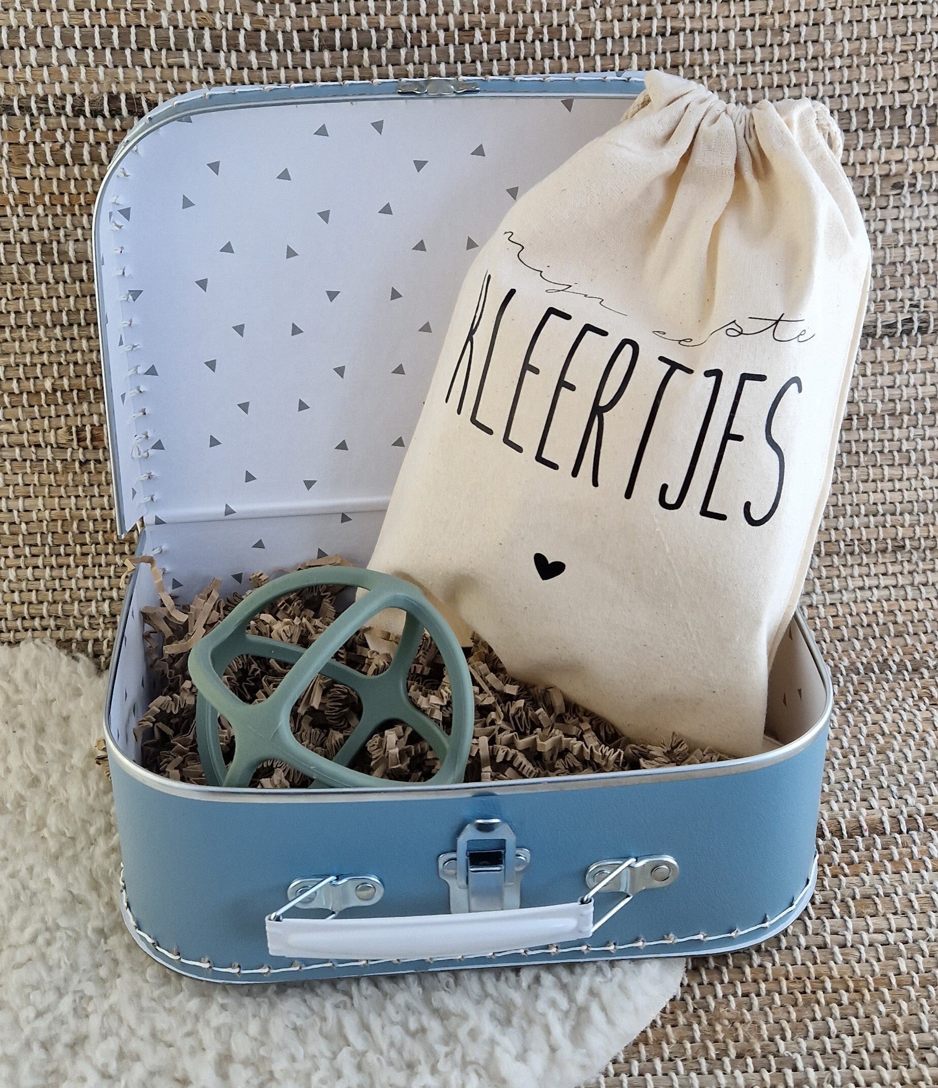 Cadeauset | Koffertje - memorybag - teetherball