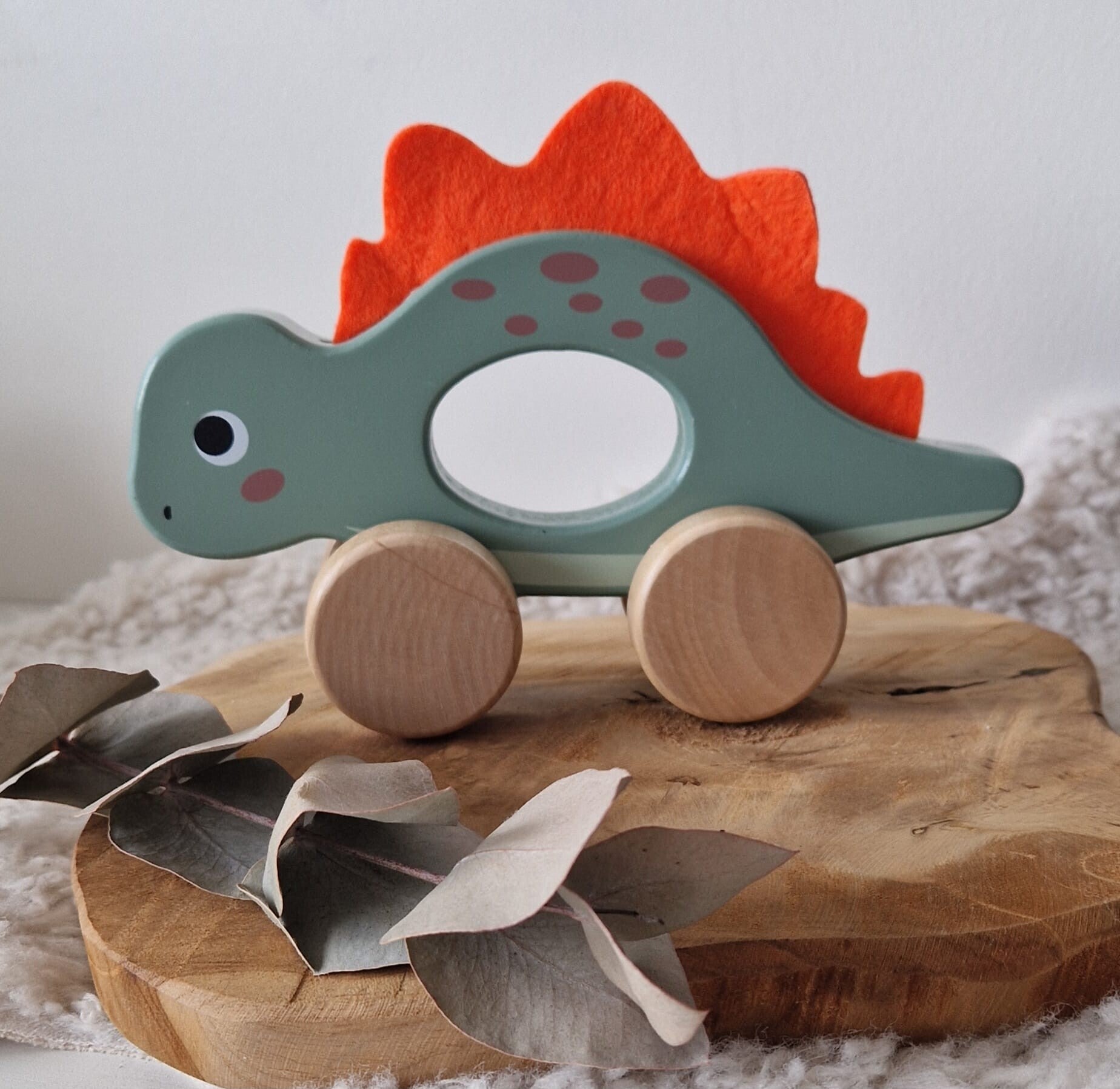 Houtenspeelgoed | Groene dino