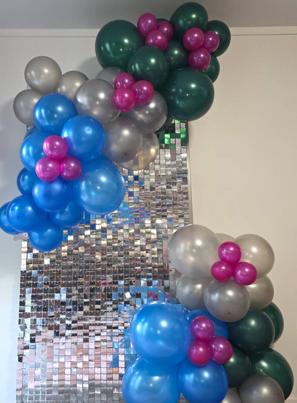 Half Shimmer Wall with Balloons