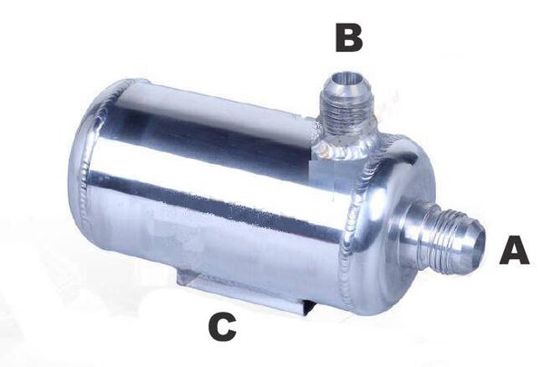 LTEC ALUMINIUM OLIE CATCH TANK 0,5 LITER