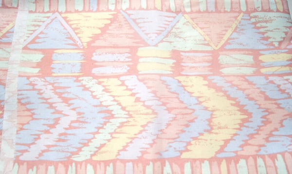Coupon tissu d'ameublement coton de la marque Essef , motif Acapulco