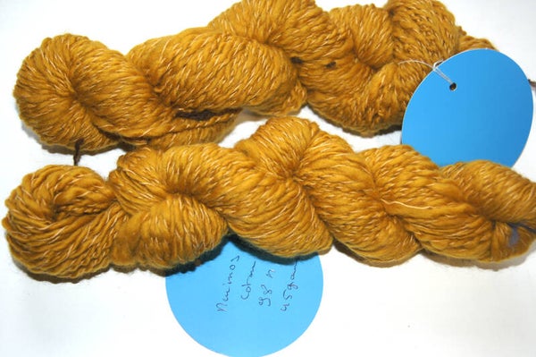 Lot de 2 Écheveaux Mérinos & Coton – Moutarde