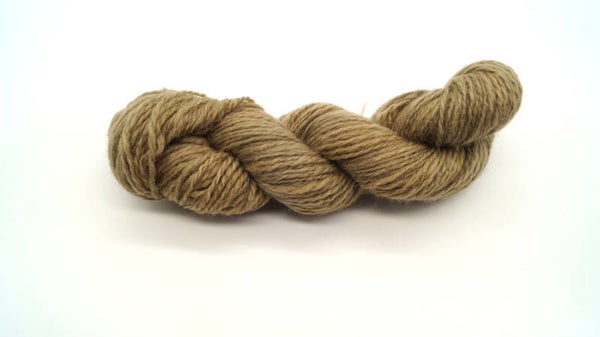 Mouton eider teinté myrobolan marron kaki
