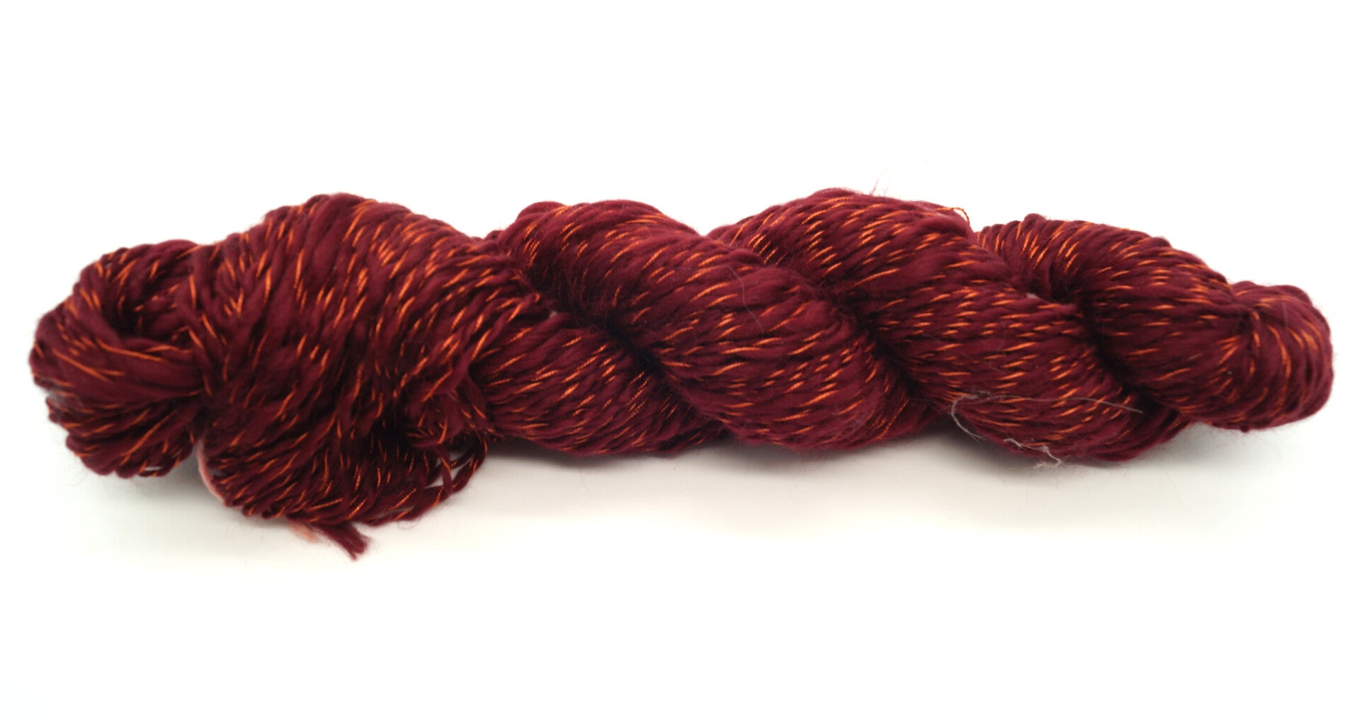 Écheveau Filé Main Acétate & Coton – Terracotta / Rouille 50 g /140 m
