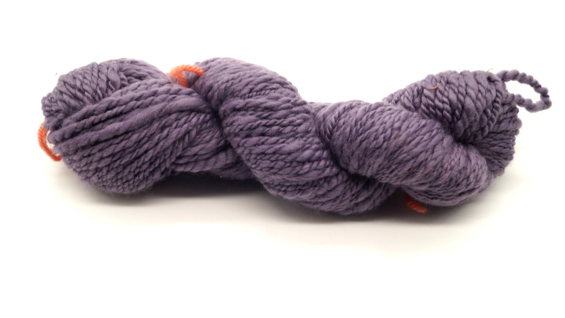 Echeveau de laine mérinos mauve 100 grammes / 90 m