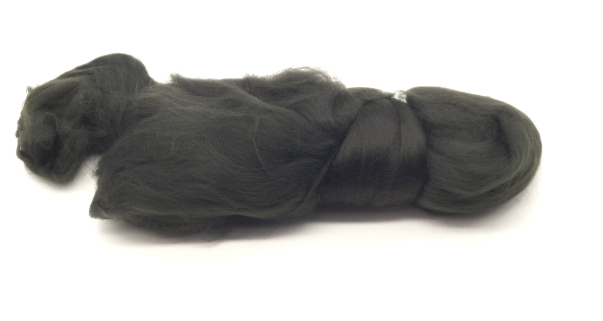 Fibre de nylon pour filage, feutrage et fabrication de poupées couleur noire