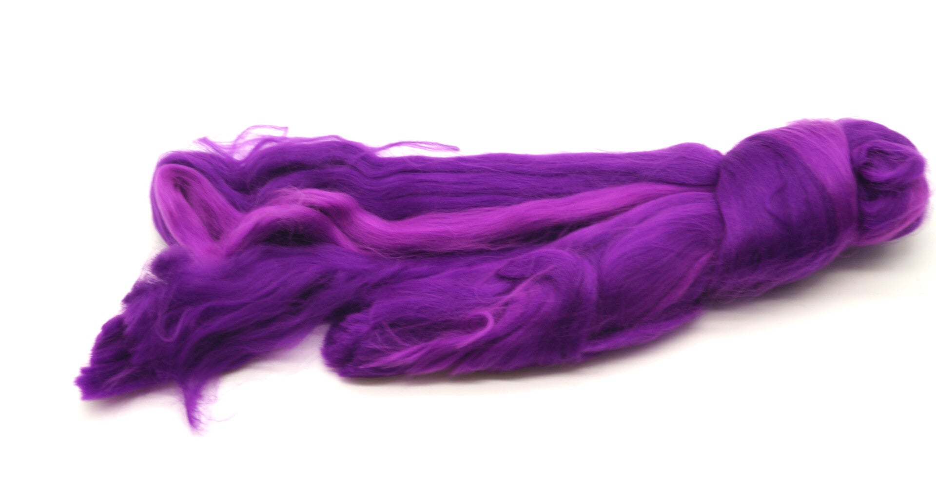 Fibre de nylon pour filage, feutrage et fabrication de poupées couleur violet nuancé