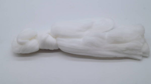 Fibre de nylon pour filage, feutrage et fabrication de poupées couleur blanc