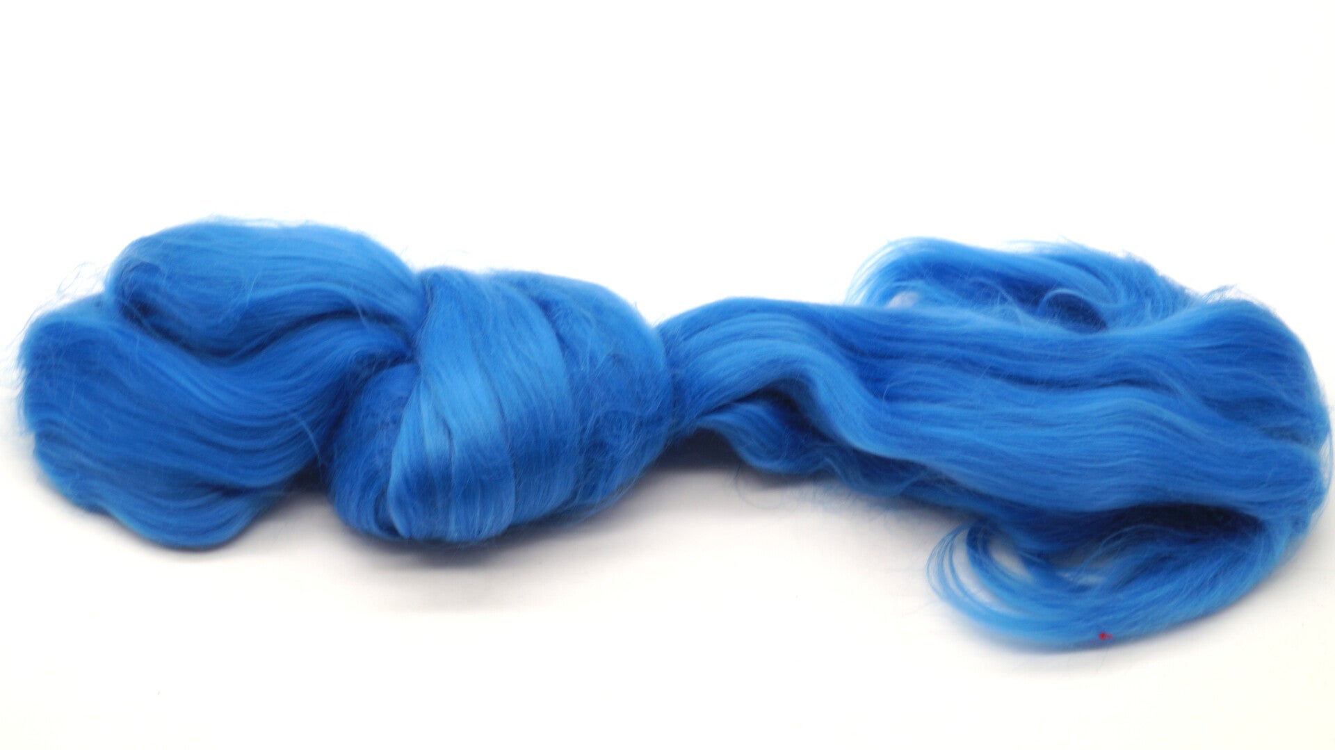 Fibre de nylon pour filage, feutrage et fabrication de poupées couleur bleue