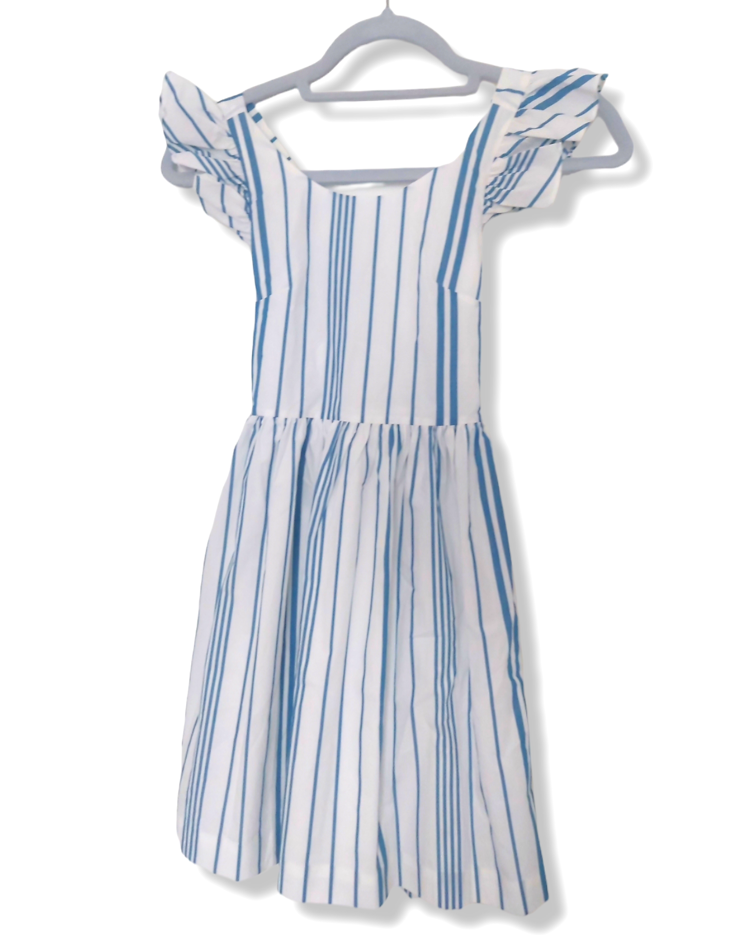 Robe / Chasuble sans manches - Jacadi - LAOUBIS - Taille: 10 Ans Coloris: Blanc/Bleu