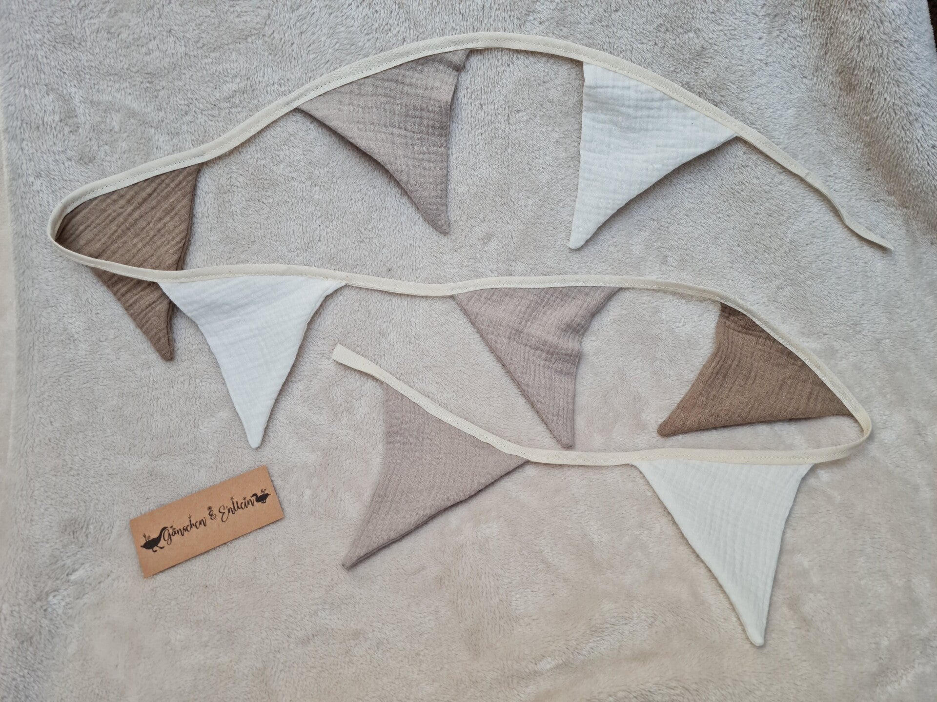 Musselin Wimpelkette