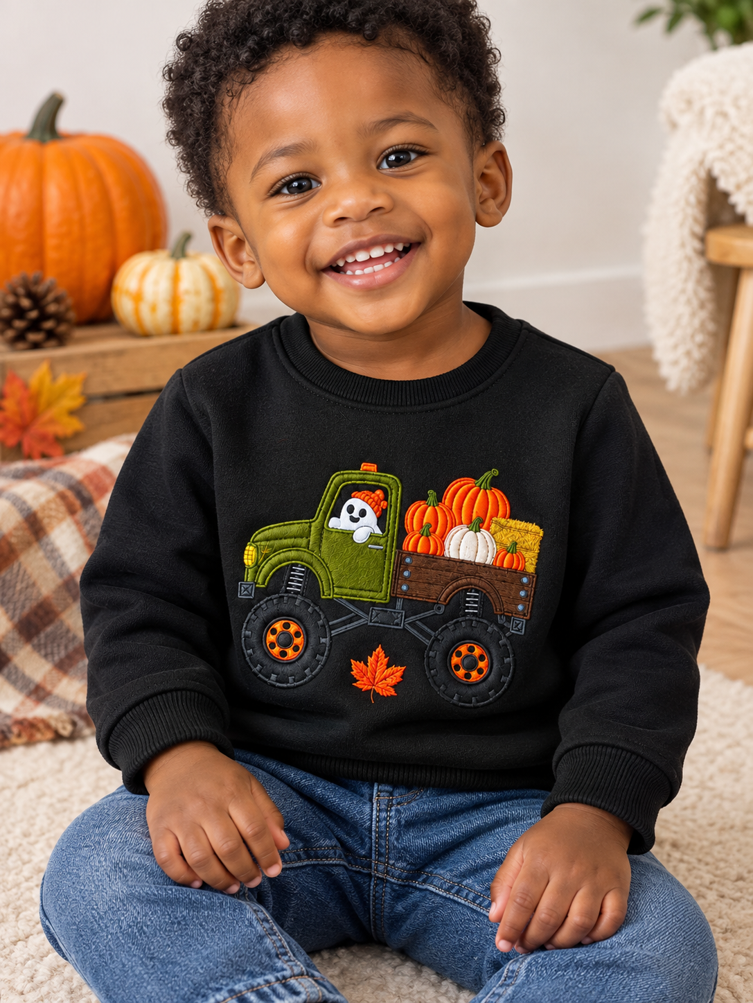 Halloween Boys crew neck Sweatshirt