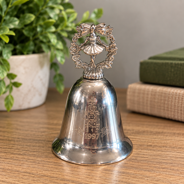 1997 Kirk Stieff Lenox Nutcracker Musical Silverplate Christmas Bell