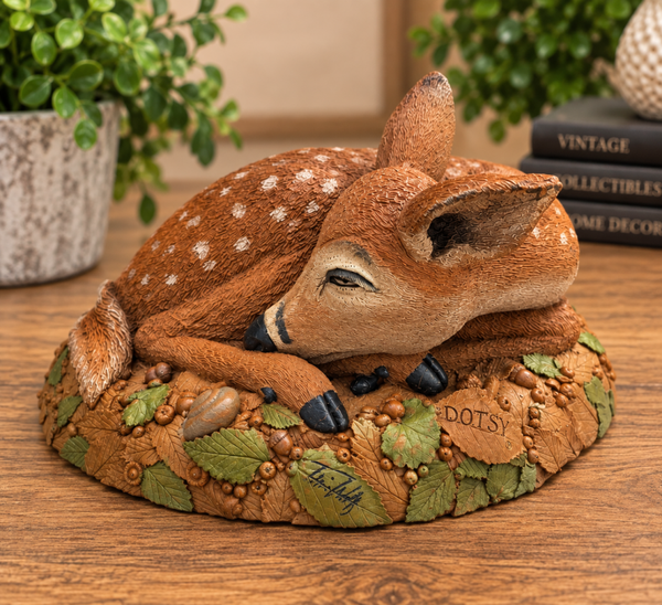 1993 Tim Wolfe “Dotsy” Fawn Deer Cairn #9063 Figurine