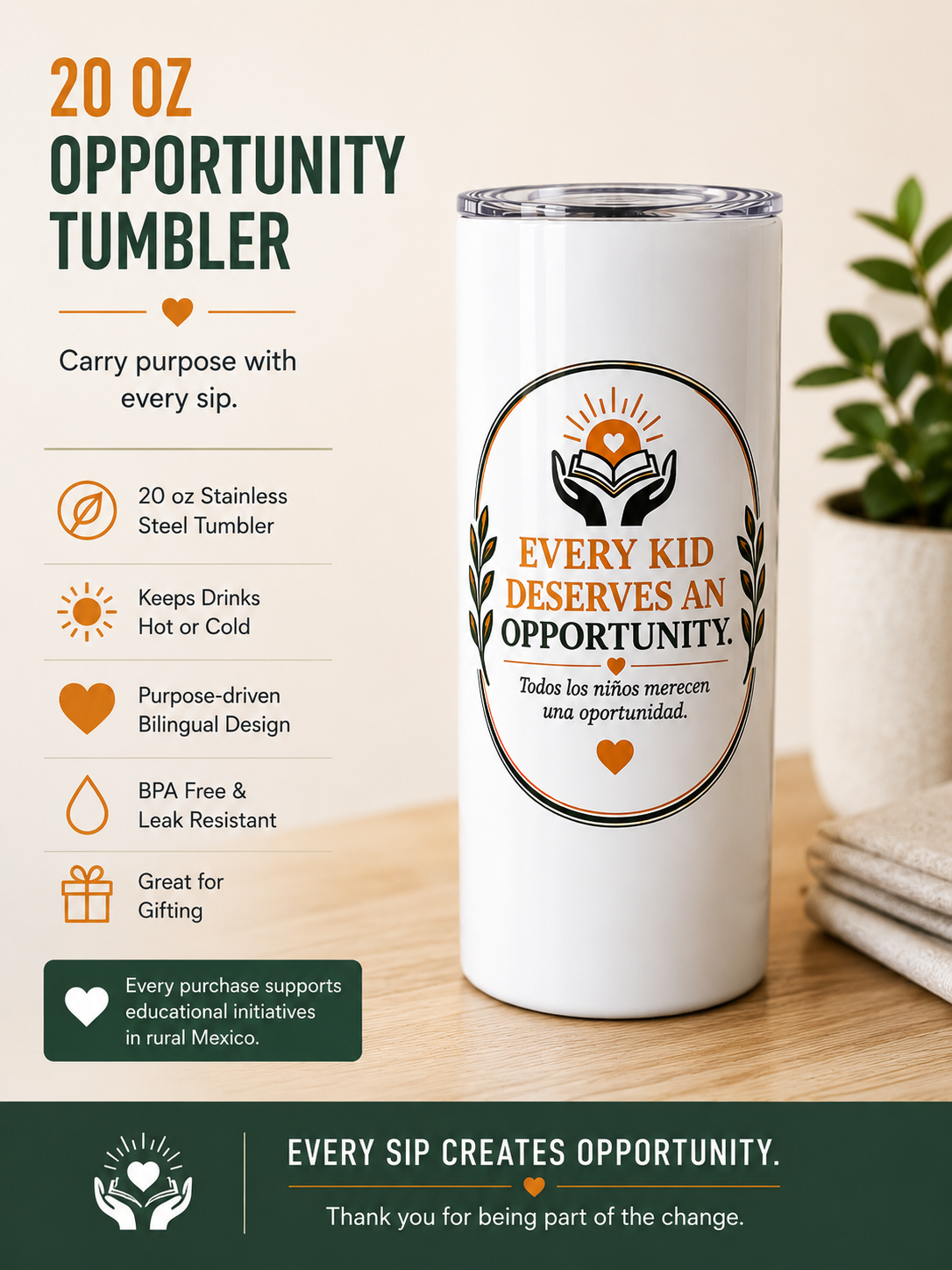 20 oz Opportunity Tumbler