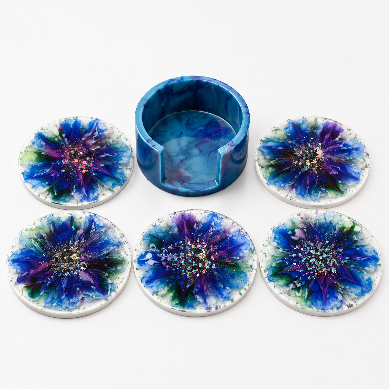 Handmade Resin Coaster Set