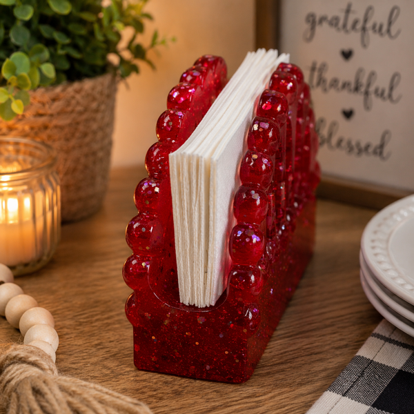 Handmade Resin Napkin Holder - Functional Kitchen & Table Decor