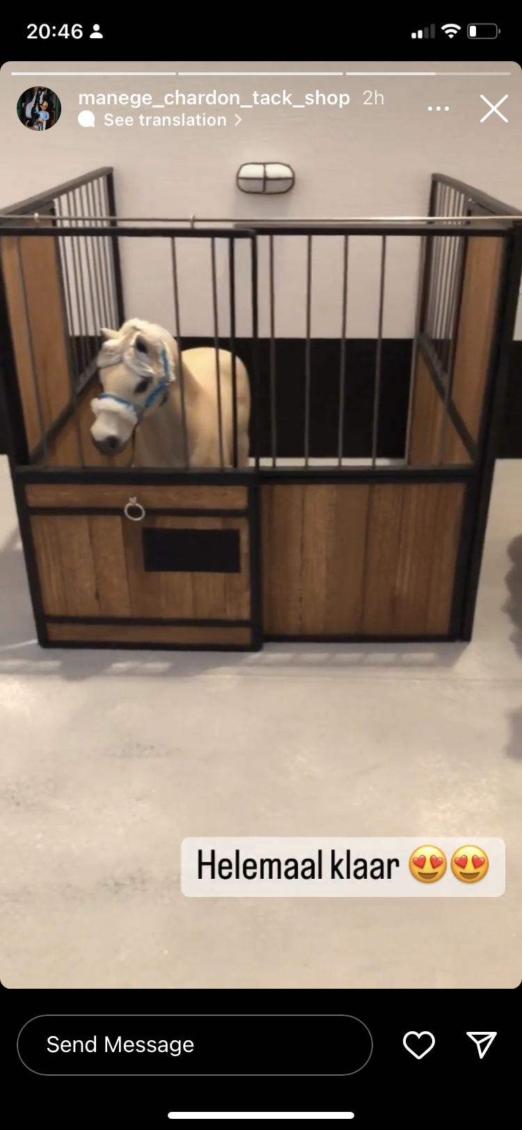 @manege_chardon_tack_shop kocht een stal diorama