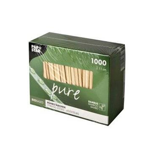 Bamboe roerstaafjes 110mm - 1000 stuks