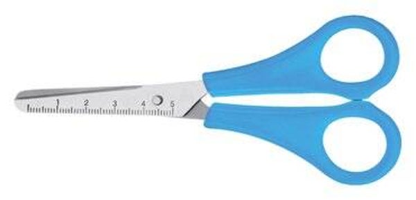 Kinderschaar Westcott ronde punt 130mm lichtblauw