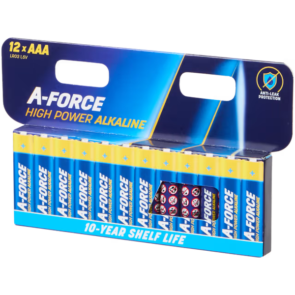 A-Force batterijen AAA 12 stuks