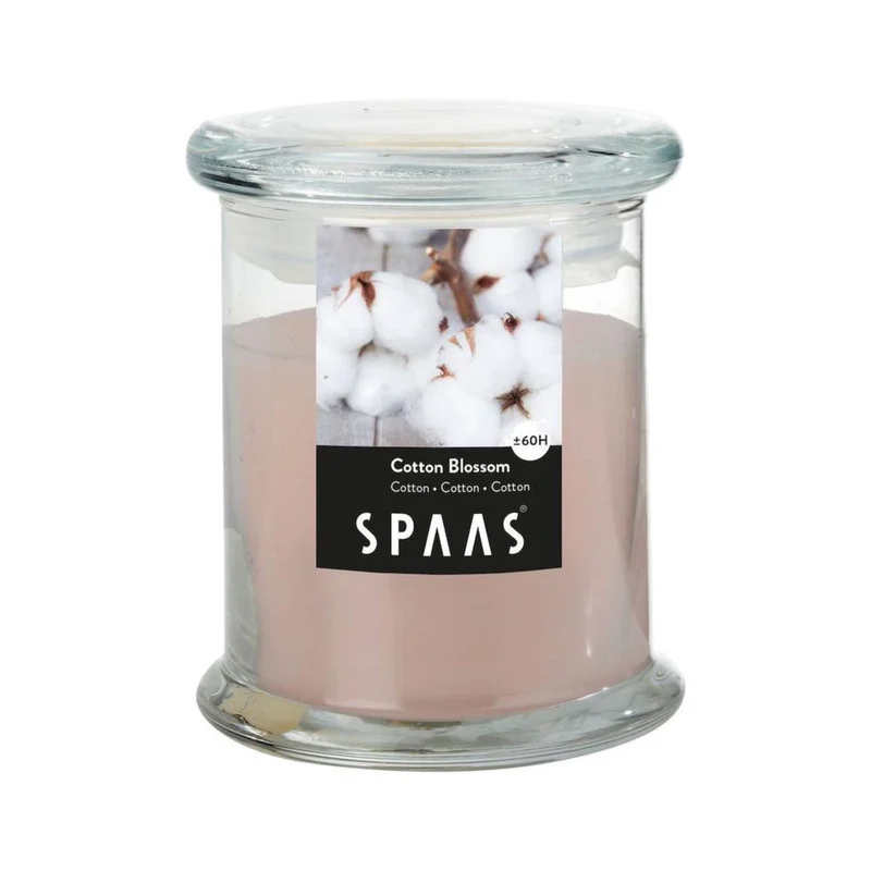Spaas Kaars in glas cotton blossom - ø9x11 cm