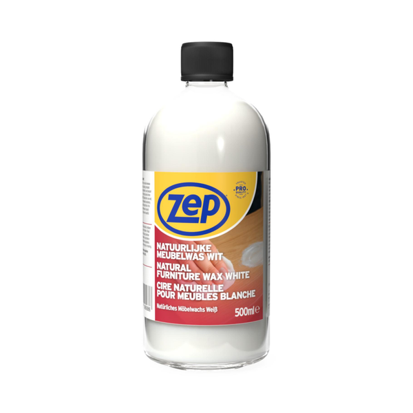 Zep Natuurlijke Meubelwas Wit 500 ml
