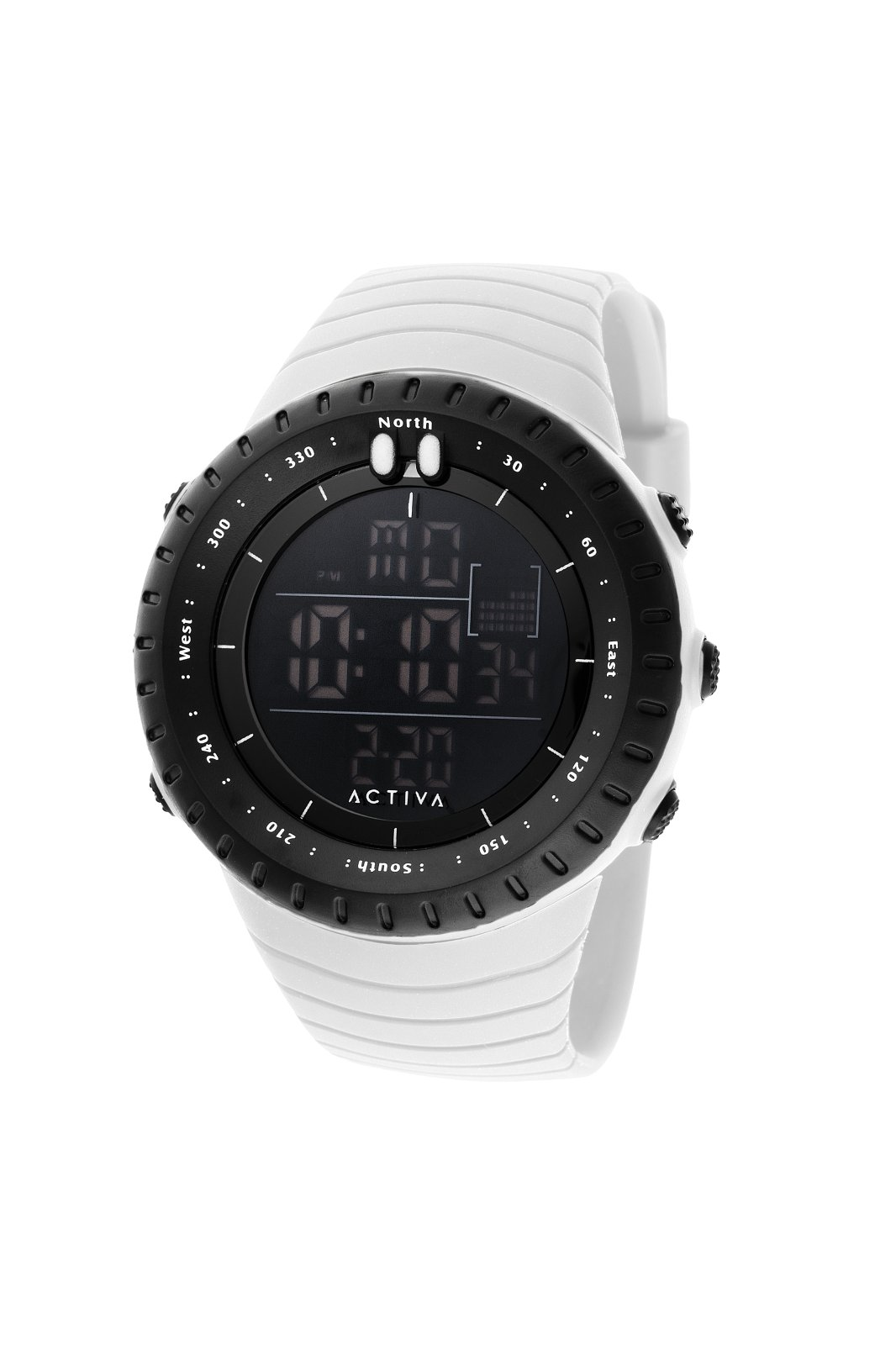 Activa Digital ACW1237-004 Herenhorloge - Quartz Uurwerk - Plastic met Zwarte Wijzerplaat - 53 mm