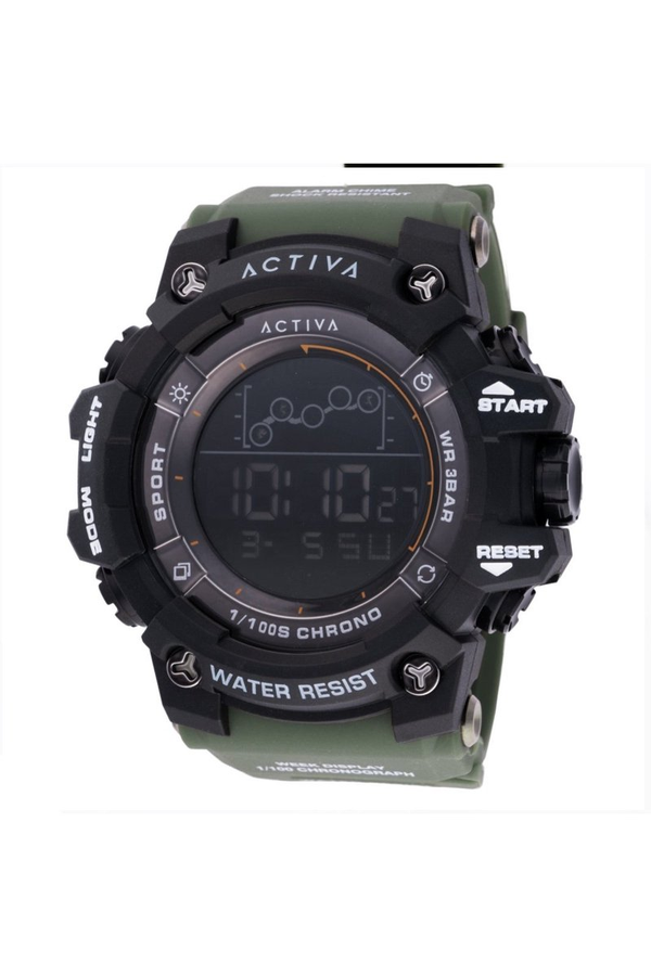 Activa Digital ACW8082-006 Heren Quartz Horloge - 50 mm