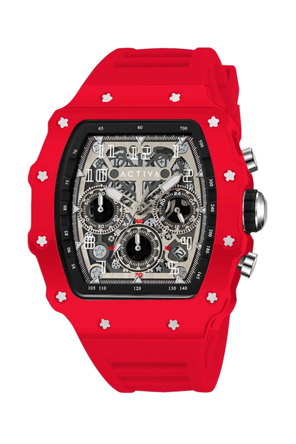 Activa ESSENTIALS ACW2305-019 Herenhorloge - Quartz Uurwerk - Plastic met Grijze Wijzerplaat - 44 mm